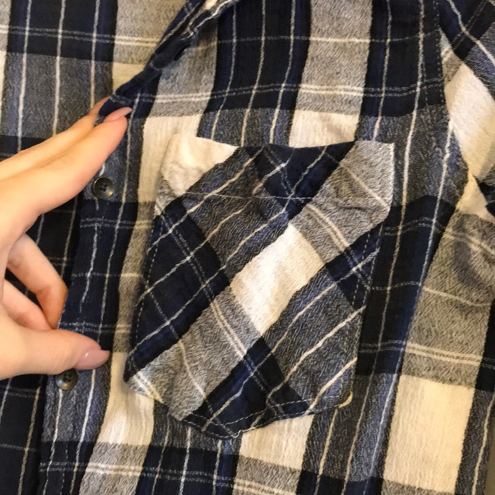Navy and white flannel forever 21 M - Picture 2 of 6